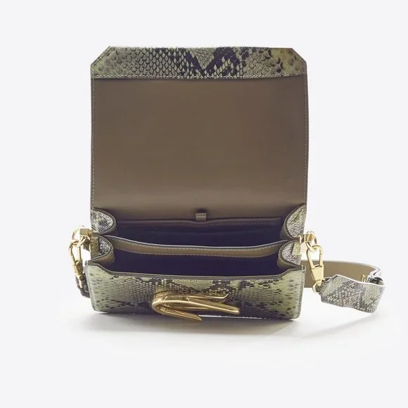 3.1 Phillip Lim Green Snakeskin Alix Mini Shoulder Bag NWT - Picture 4 of 12